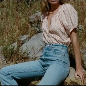 NWT  Doen June Top in Marigold Meadows Size Small